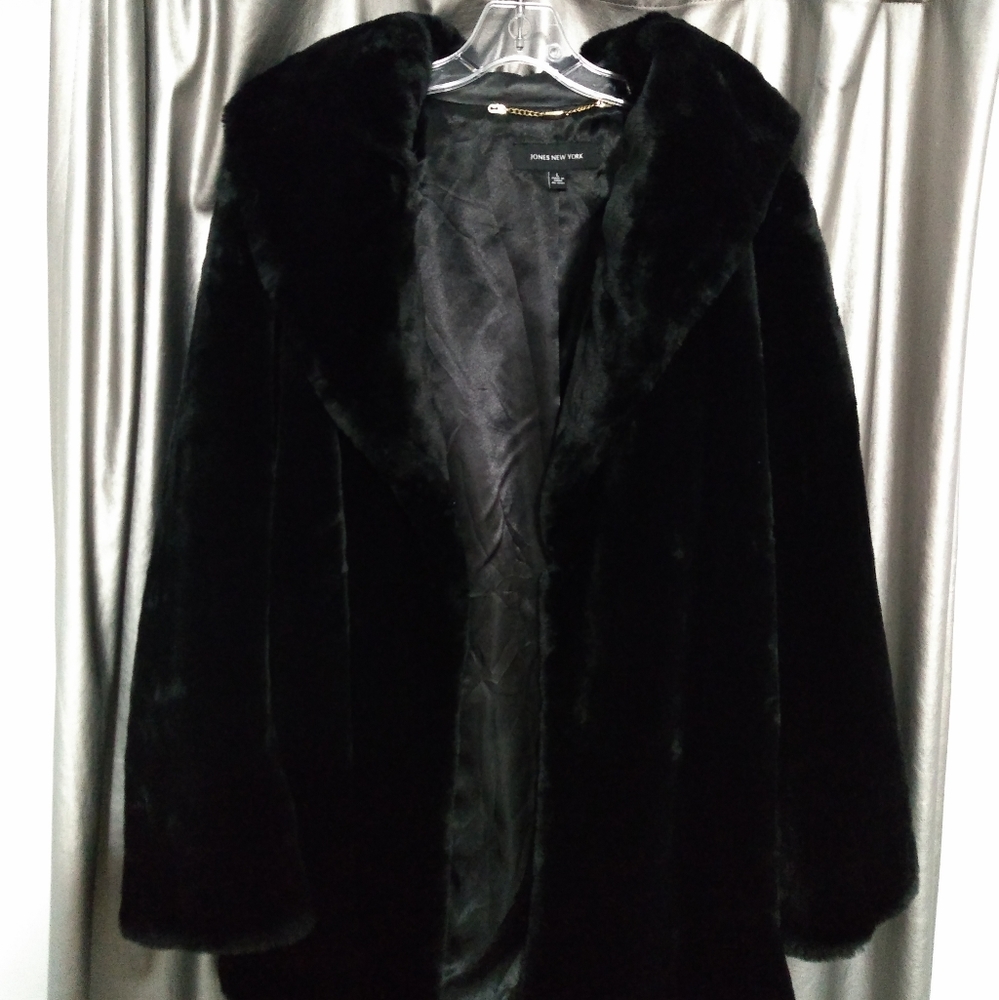 Jones New York Faux Fur Coat